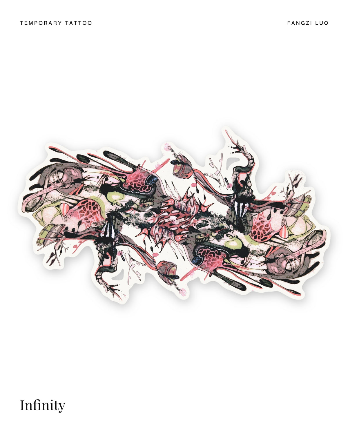 Infinity temporary tattoo by Fangzi Luo