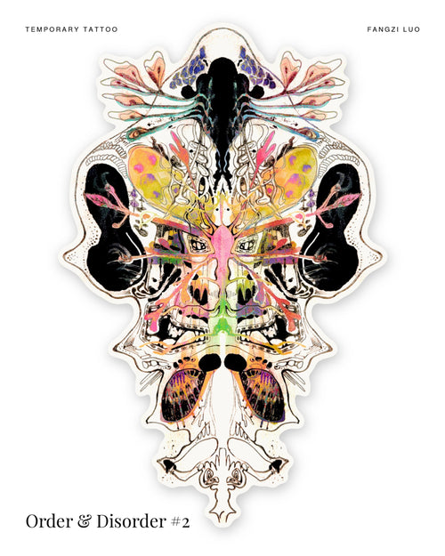 Order & Disorder #2 temporary tattoo by Fangzi Luo