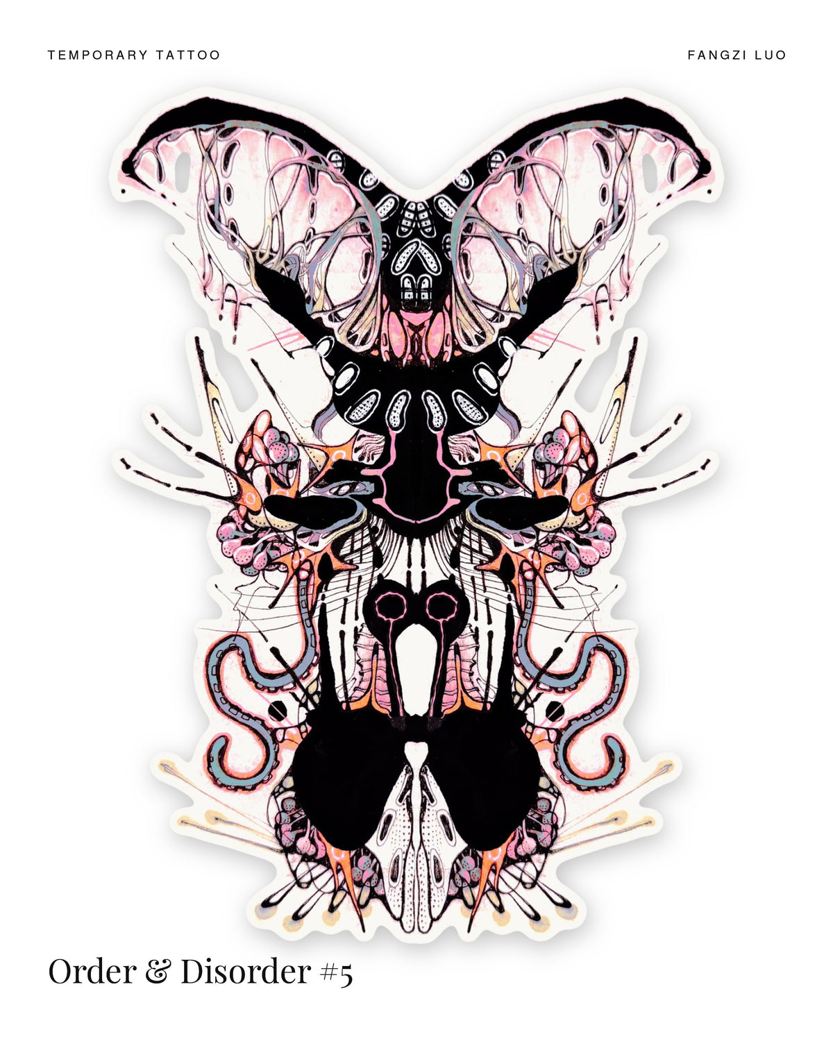 Order & Disorder #5 temporary tattoo by Fangzi Luo