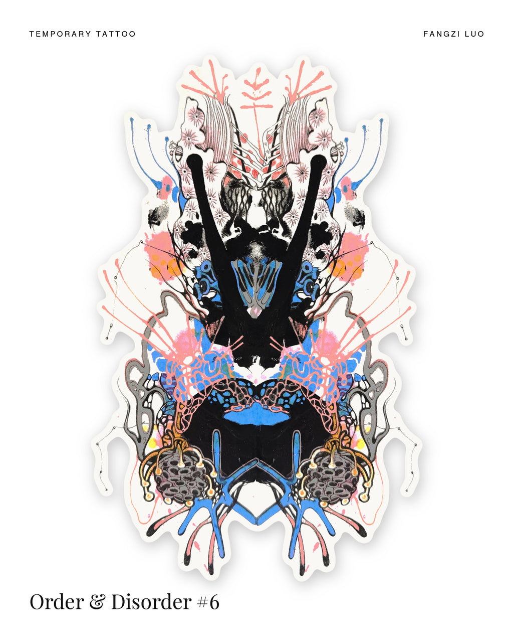 Order & Disorder #6 temporary tattoo by Fangzi Luo